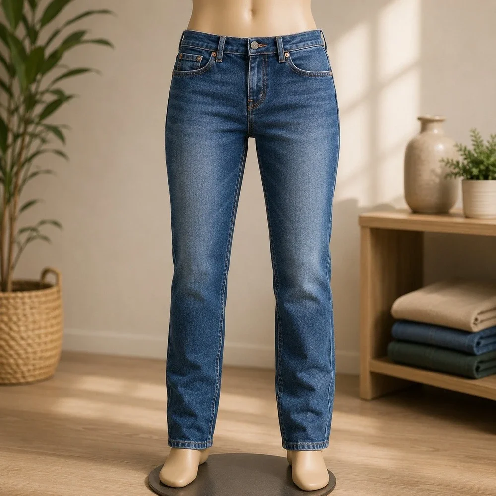 Aeropostale Skinny Jeans Womens 4R Blue Medium Wash Denim Casual Low Rise 2345